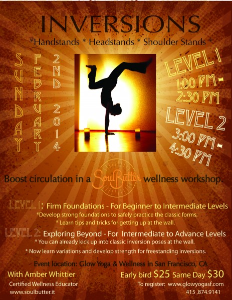 SoulButter.Inversions. Workshops.2014.02.02