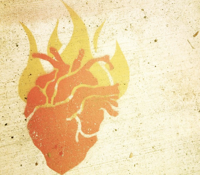 flaming heart