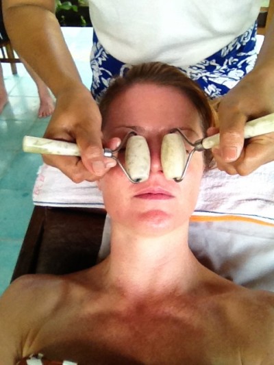 Facial Balinese-style. Ubud, Bali