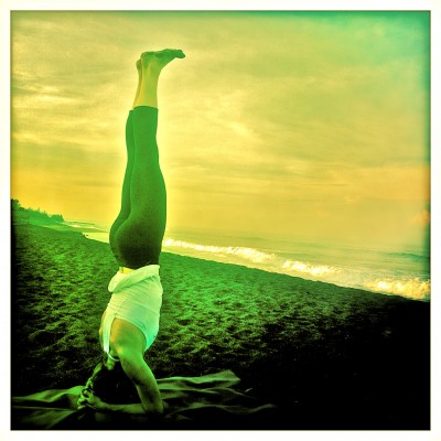 "Yoga is 99% practice and 1% theory." ~K. Pattabhi Jois.  Canggu, Bali