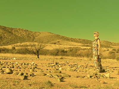 "You can go your own way." ~ Fleetwood Mac.  Labyrinth at Tree of Life. Patagonia, AZ